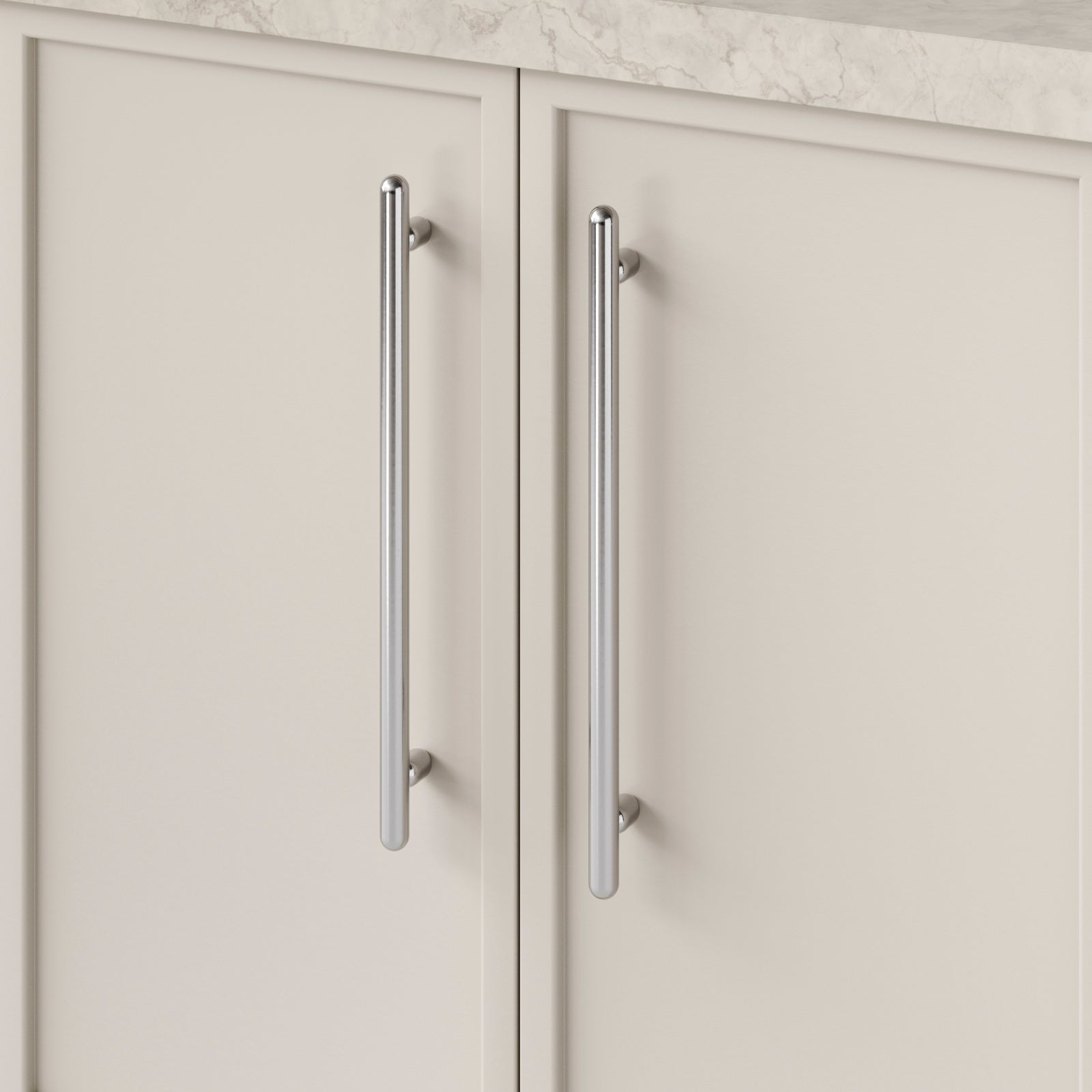 Detail1 Iver Puerto 320mm Cabinet Pull Handle Polished Chrome 24064 - The Blue Space