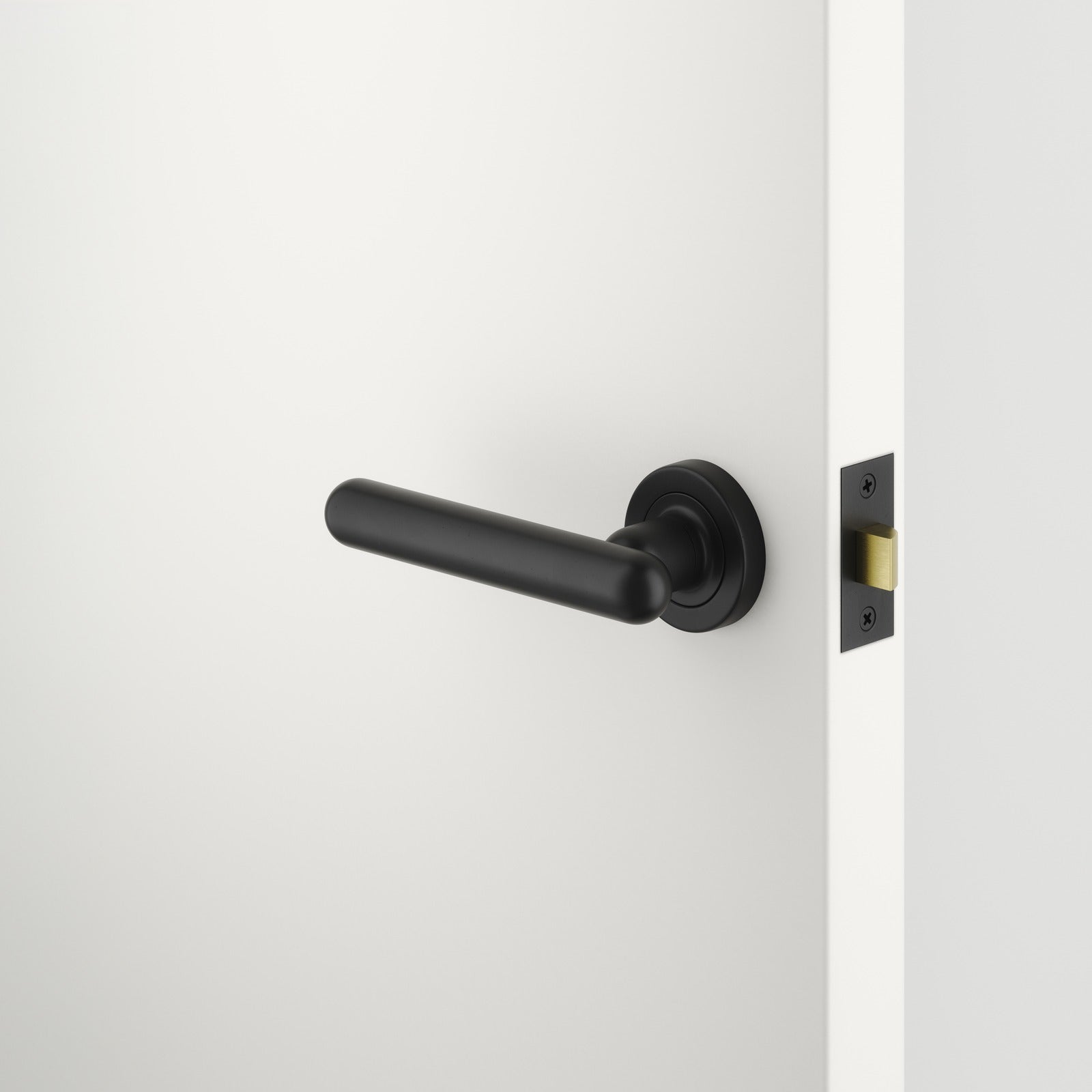 Hero Iver Puerto Lever Round Rose Matte Black 24003 - The Blue Space
