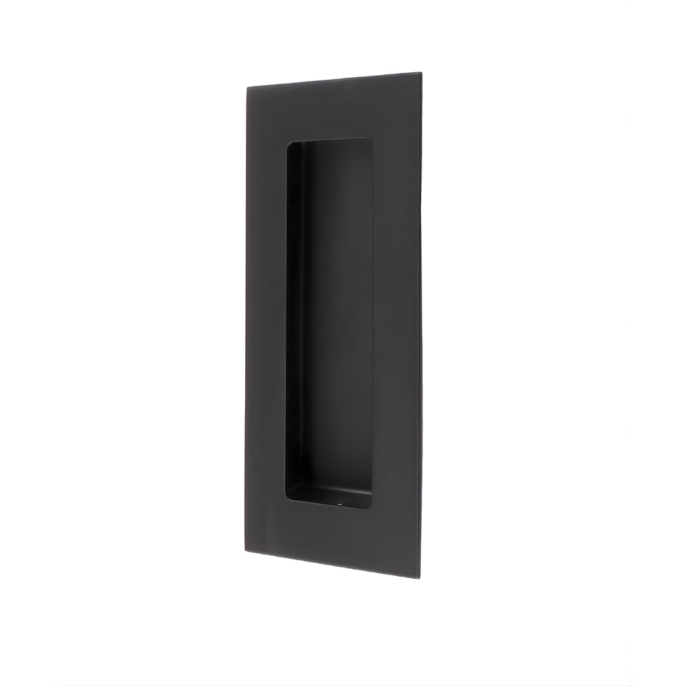 Lane Flush Pull Handle Rectangle 120mm Matte Black