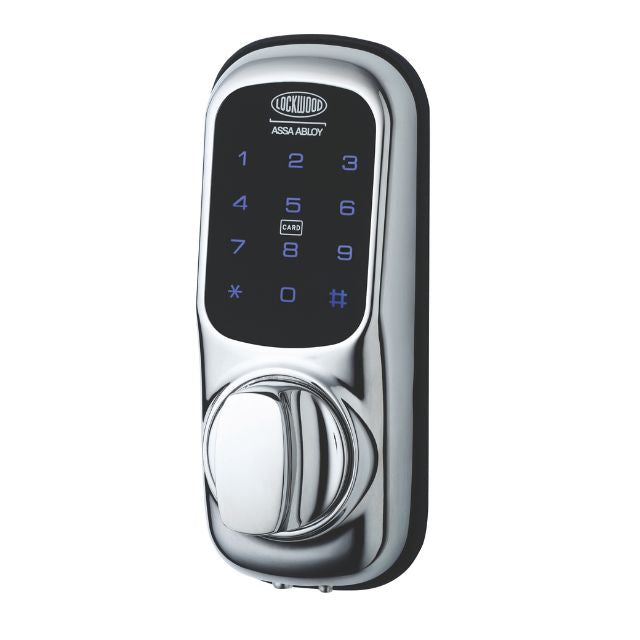 Lockwood 001 Touch Plus Smart Deadlatch Chrome Plate