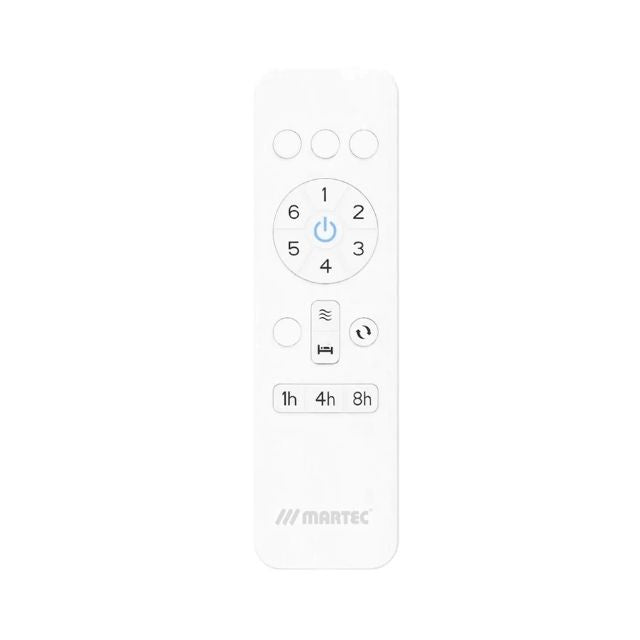 Remote Martec Fresno DC 1320mm Hugger Ceiling Fan Matt Black MFDC133M - The Blue Space
