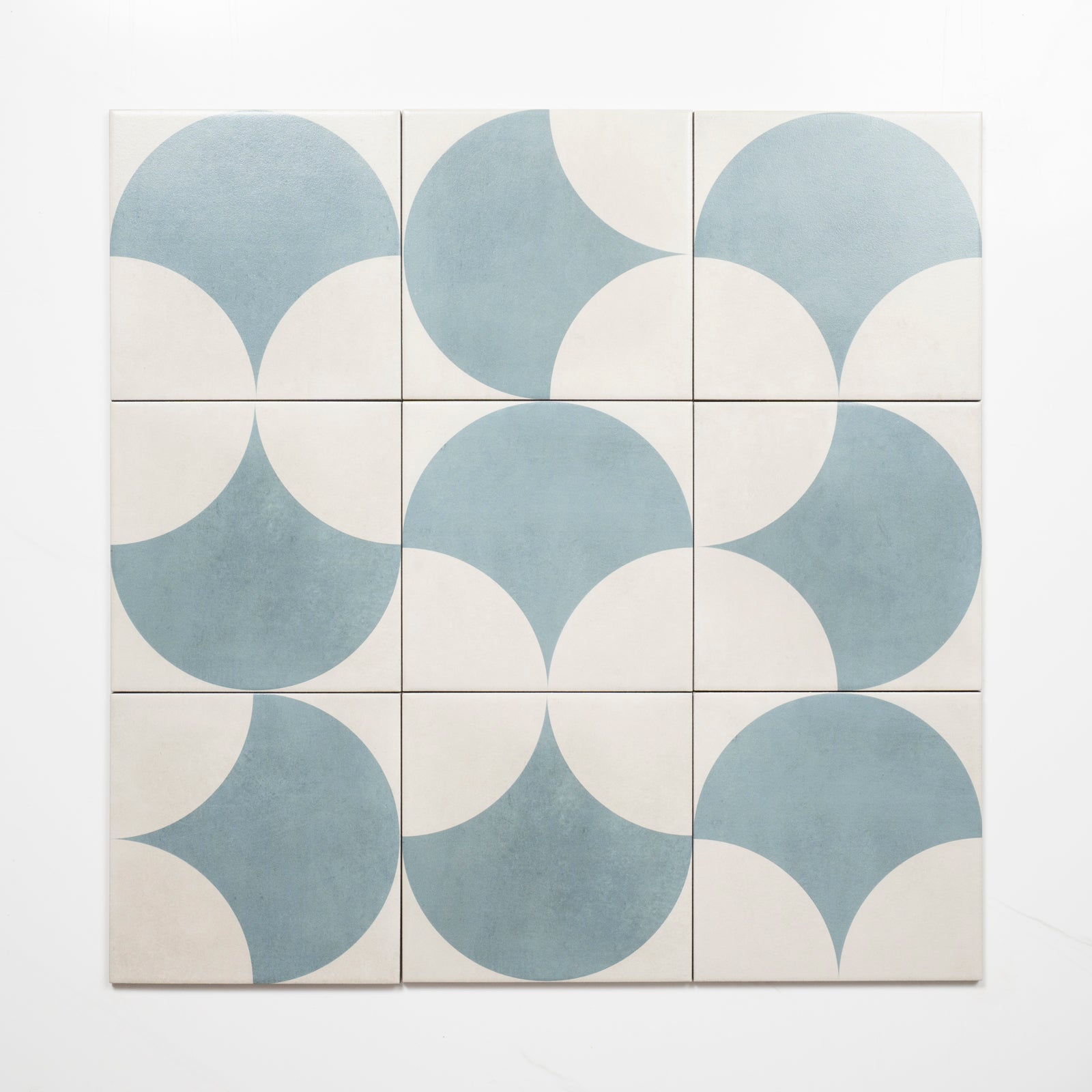 Faces Meander Blue Fish Scale Porcelain Tile P3 200 x 200mm 2TIFBLD - The Blue Space