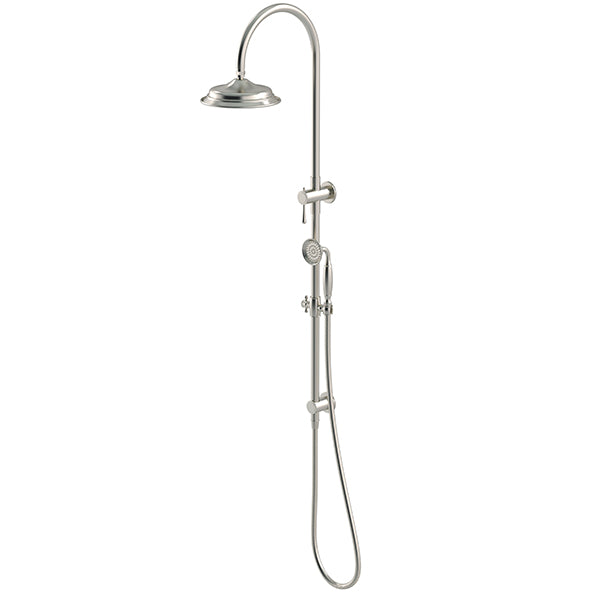 Meir Harrington Combination Shower Rail Set Brushed Nickel