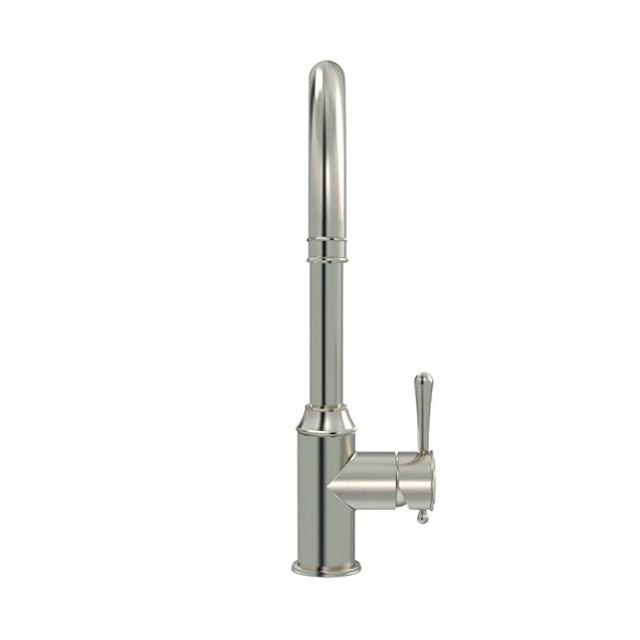 Front Meir Harrington Kitchen Mixer with Swivel Spout Brushed Nickel HK03-PVDBN - The Blue Space