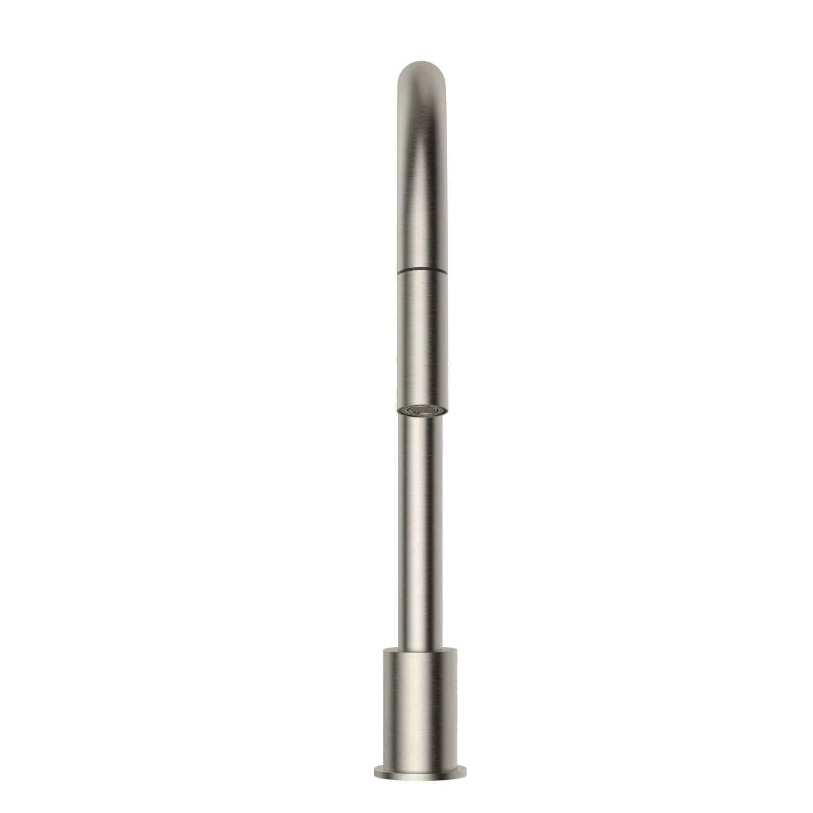 Front Meir Kitchen Hob Spout with Pull Out Nozzle - Brushed Nickel MS18-PVDBN - The Blue Space