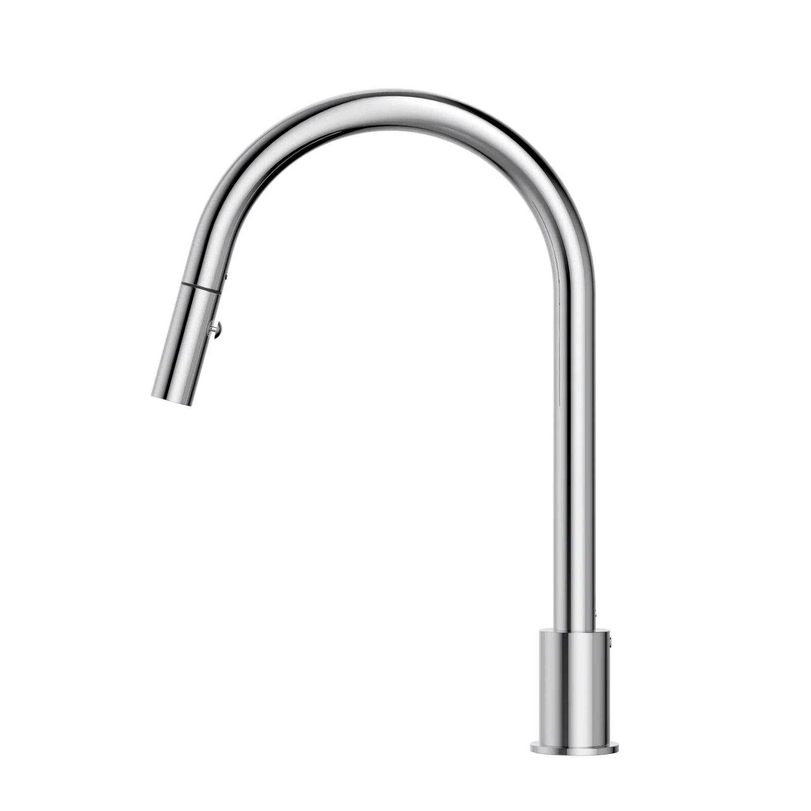 Side Meir Kitchen Hob Spout with Pull Out Nozzle - Polished Chrome MS18-C - The Blue Space