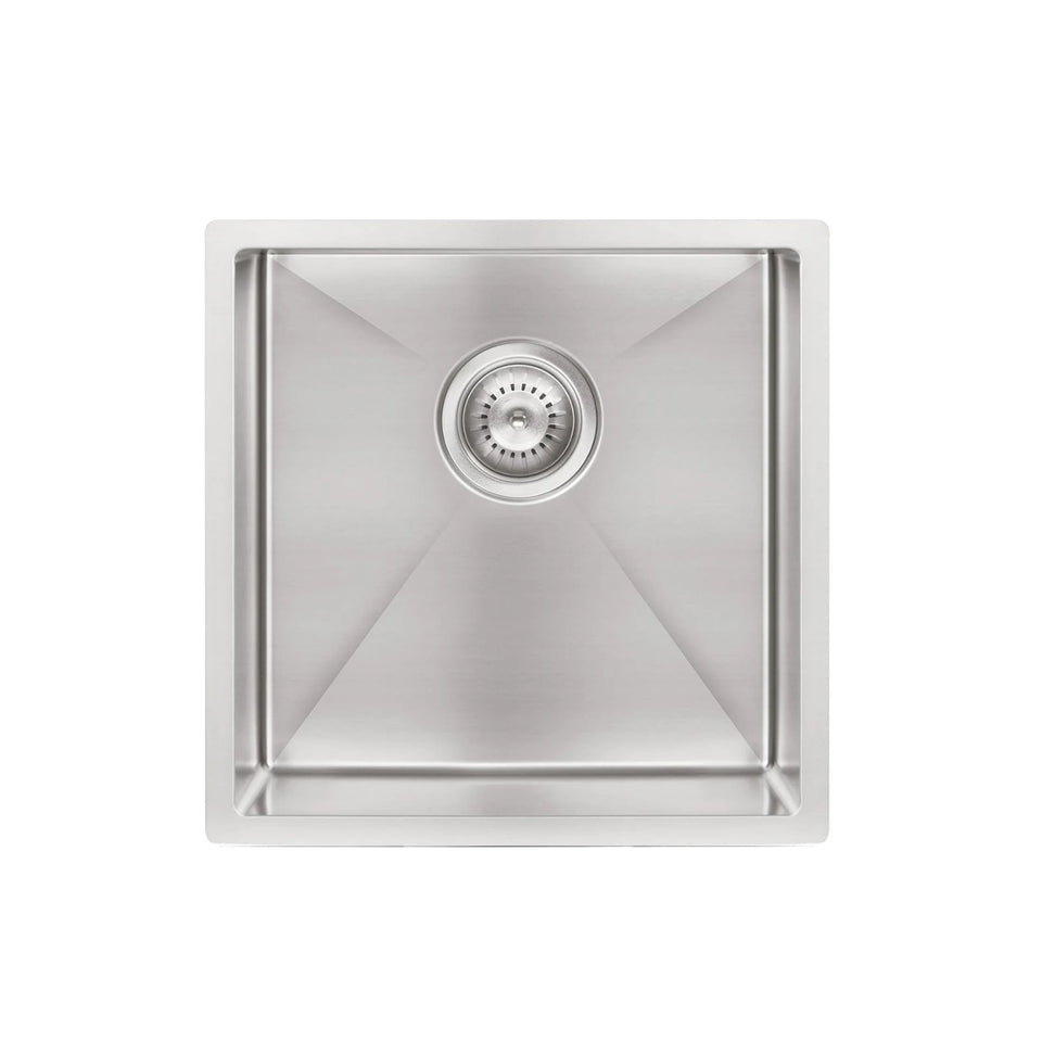 Meir Kitchen Sink Single Bowl 450mm x 450mm - Brushed Nickel