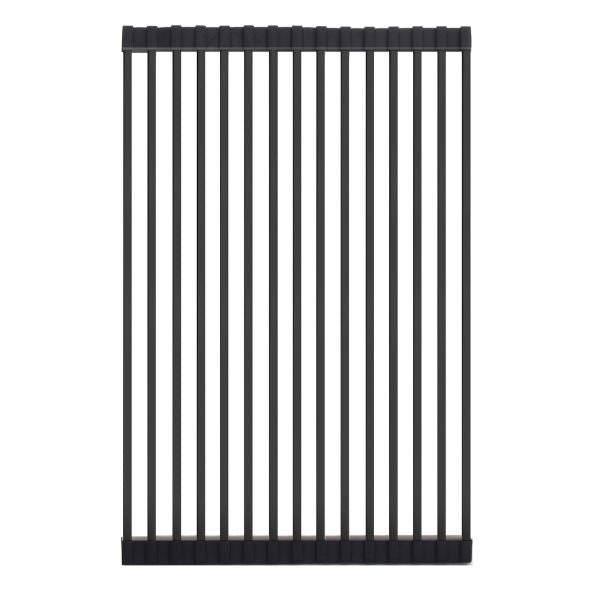 Meir Stainless Steel Sink Roll Mat -Gunmetal Black