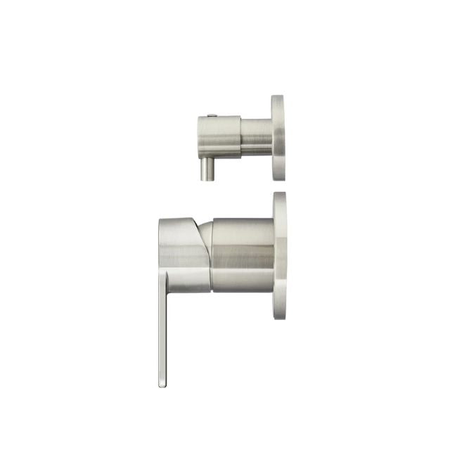 Side Meir Round Diverter Mixer Paddle Handle Brushed Nickel Trim Kit MW07TSPD-FIN-PVDBN - The Blue Space