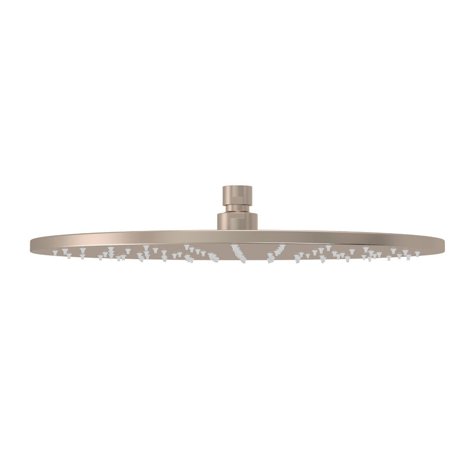 Meir Round Shower Rose 300mm Champagne