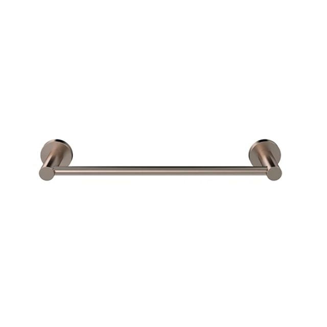 Meir Round Single Towel Rail 300mm Champagne