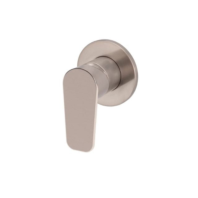 Angle Meir Round Wall Mixer Paddle Handle Champagne Trim Kit MW03PD-FIN-CH - The Blue Space