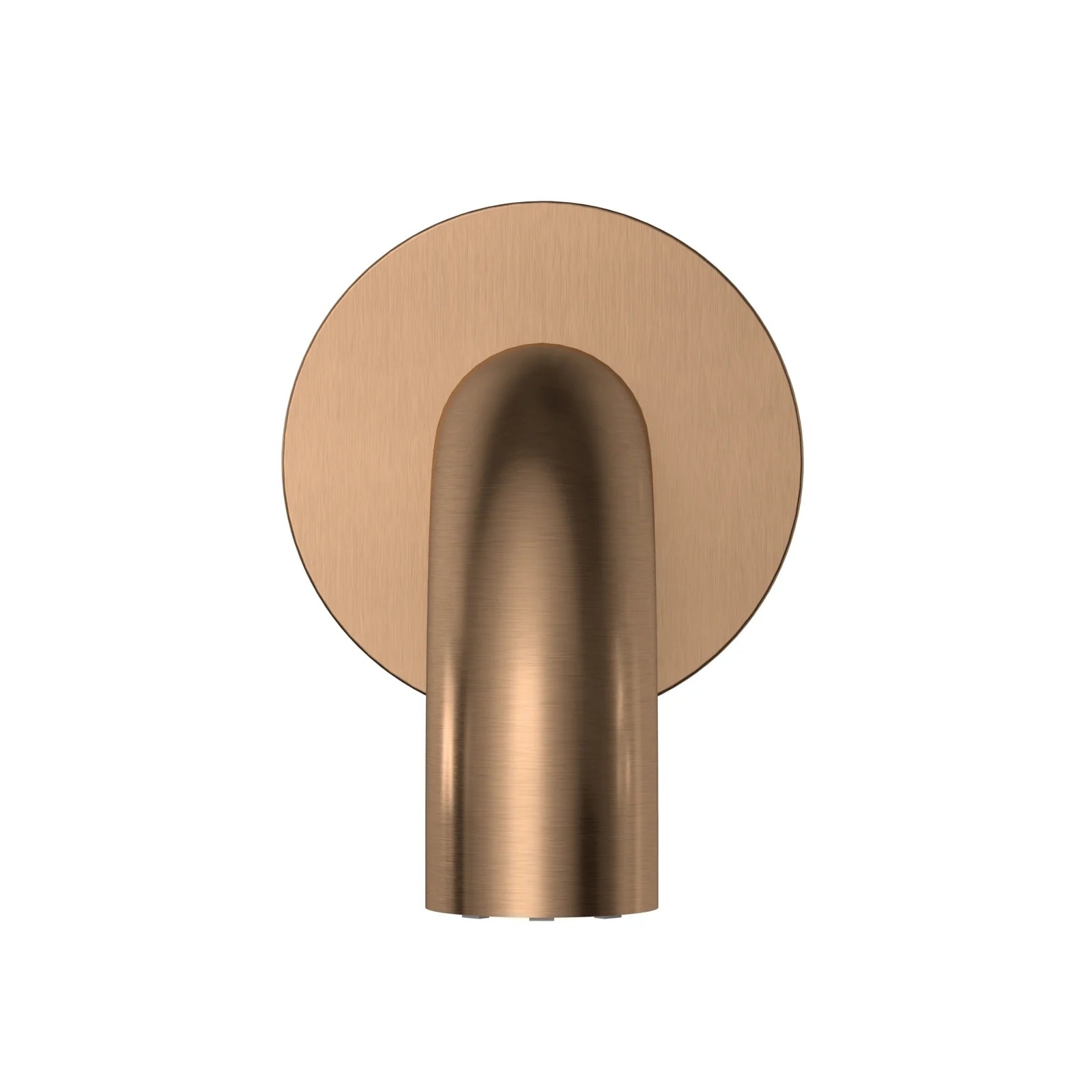 Front Meir Universal Round Curved Spout 170mm - Lustre Bronze MS05-170-PVDBZ - The Blue Space