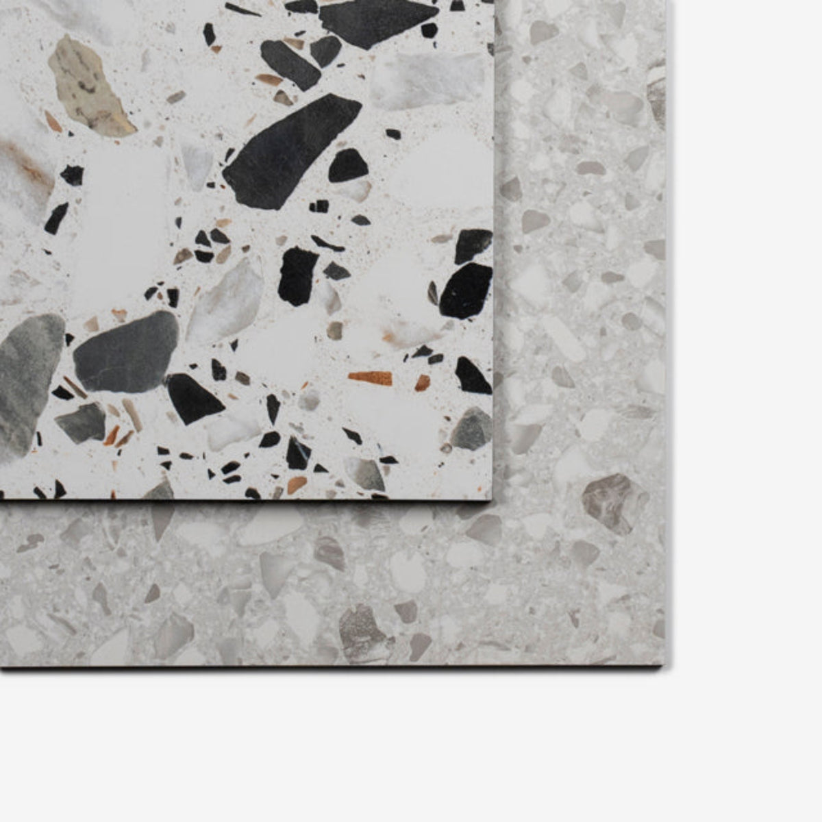 Variations Mixed Clio Terrazzo Tile Tech Grip 600 x 600mm Porcelain - The Blue Space