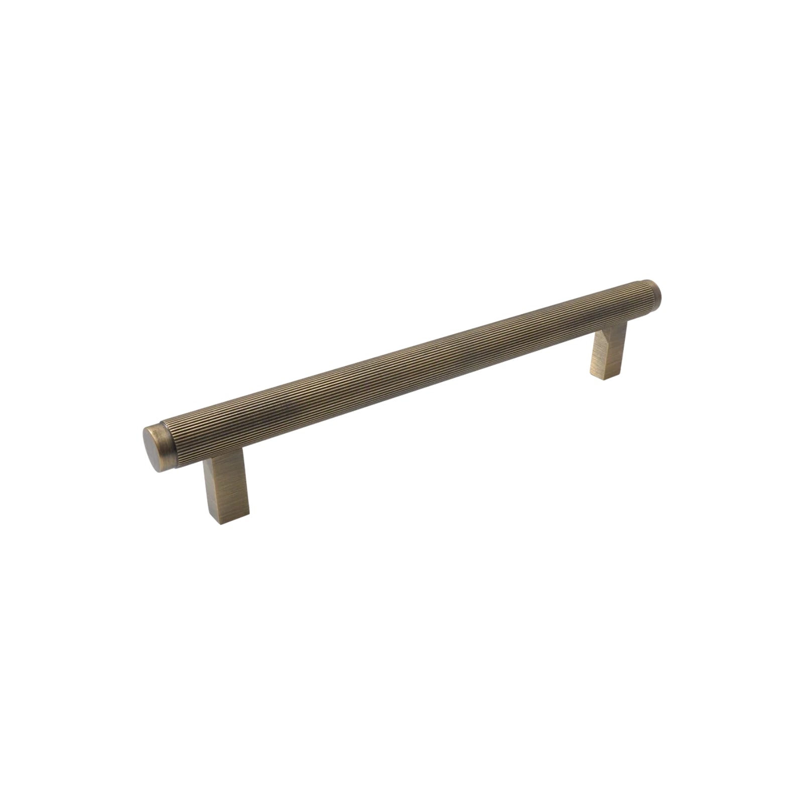 Momo Bellevue Lined Bar Pull Dark Brushed Brass BVPLD160.DBB - The Blue Space
