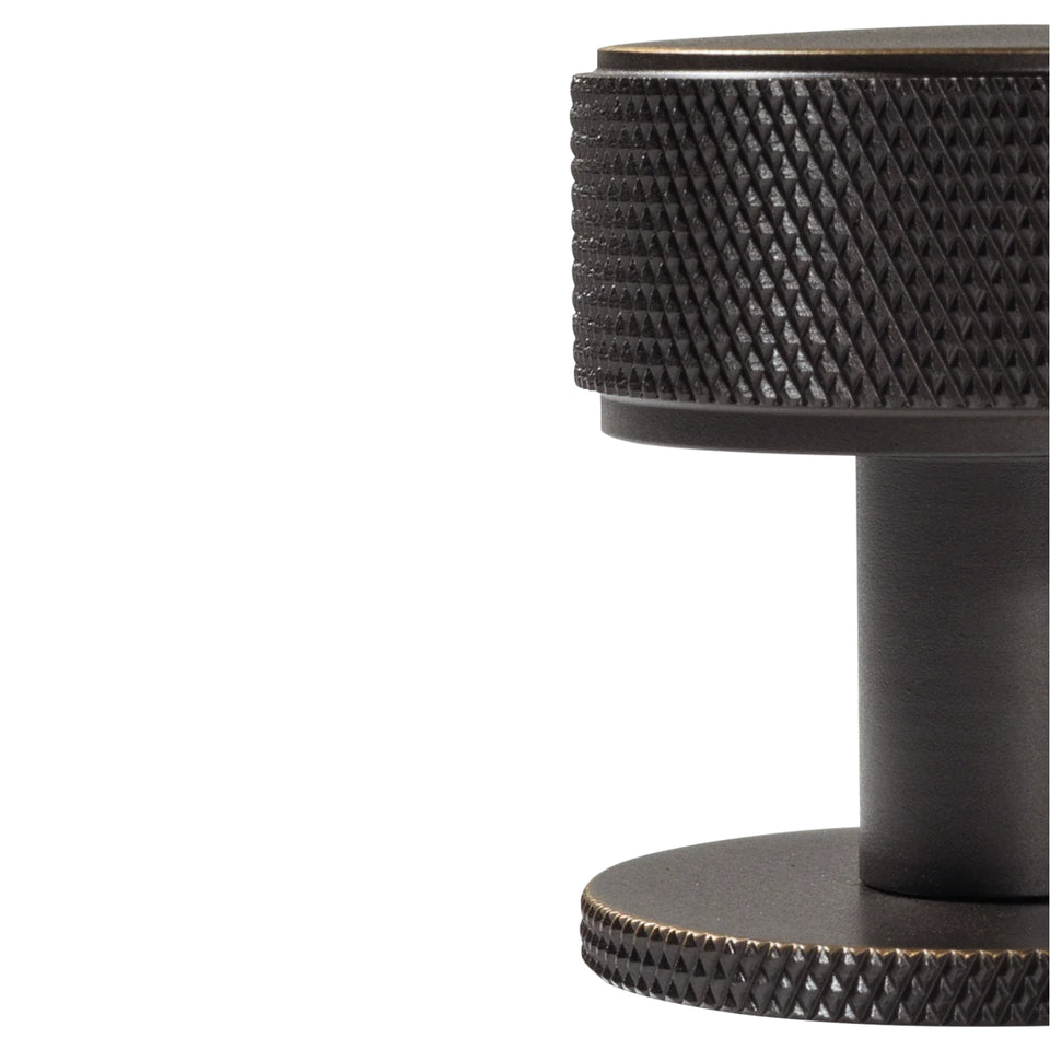 Momo Handles Belgravia 35mm Knurled Round Knob Dark Bronze
