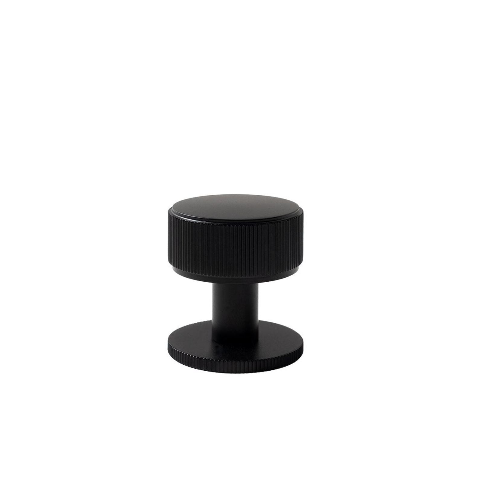 Momo Handles Belgravia 35mm Round Knob Lined Matte Black BLGLN035.MBL - The Blue Space
