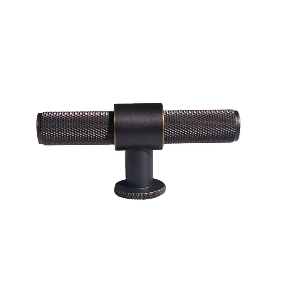 Momo Handles Belgravia 82mm Knurled T Knob Dark Bronze