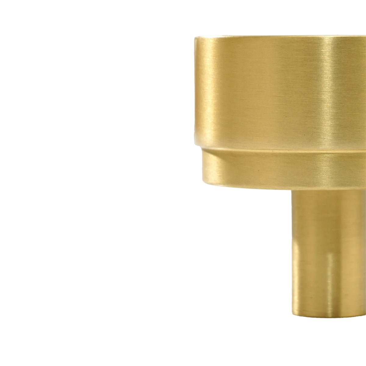 Detail Momo Handles Bellevue Knob Brushed Satin Brass BVKPL035.BSB - The Blue Space