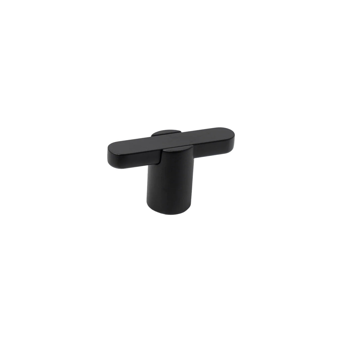Side View Momo Handles Fusion 58mm T Knob in Matte Black FSN0627.058.MBL - The Blue Space