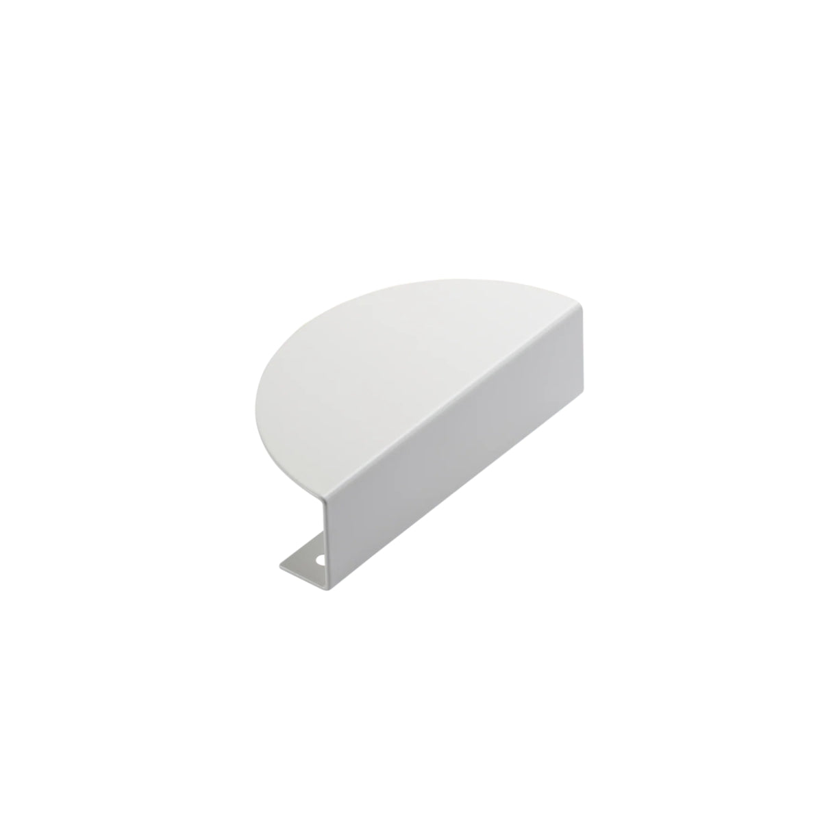 Front Momo Handles Sola Half Round Lip Pull White FHR120.WH - The Blue Space
