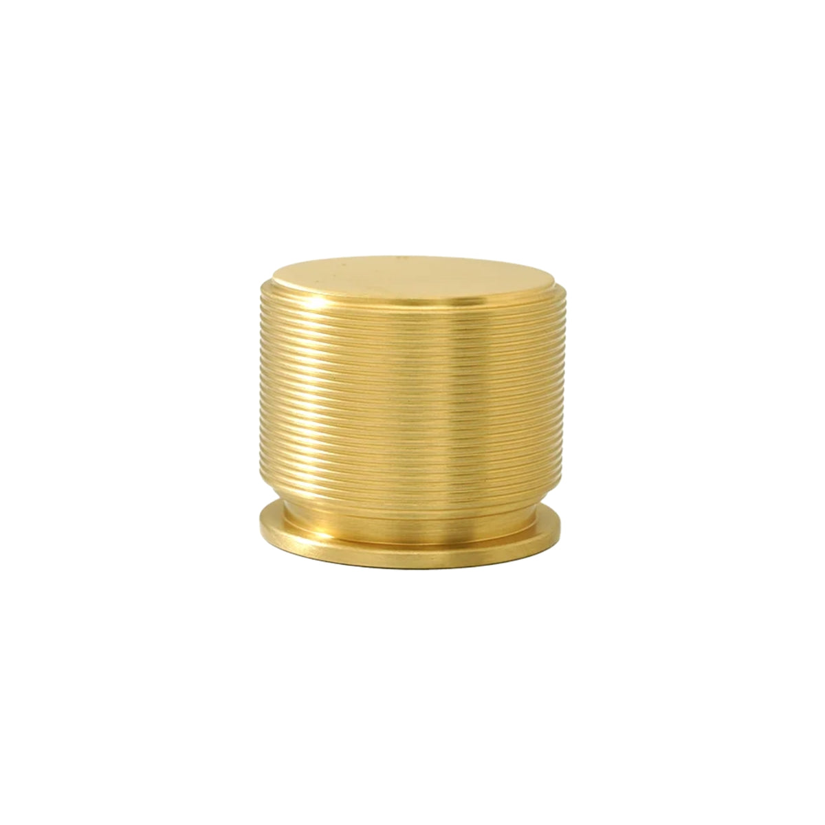 Side View Momo Handles Sussex Knob Brushed Satin Brass SRKL035.BSB - The Blue Space
