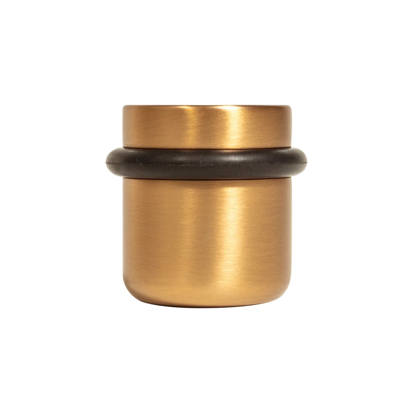 Side View Momo Luv Door Stop 36mm Brushed Dark Brass L8017.036.BDB - The Blue Space