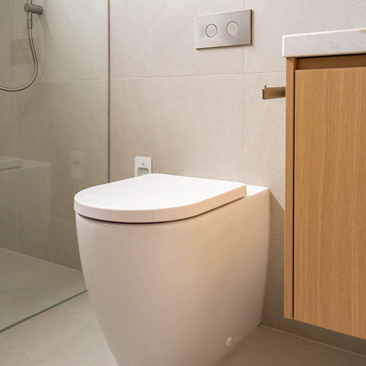 Caroma Urbane Wall Faced Invisi Series II Toilet Suite 742500W - The Blue Space