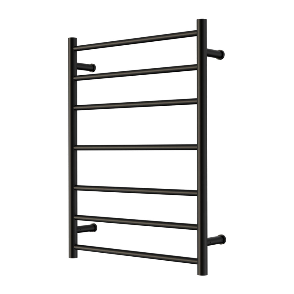 Nero Mecca 240V 7 Bar Heated Towel Ladder Matte Black
