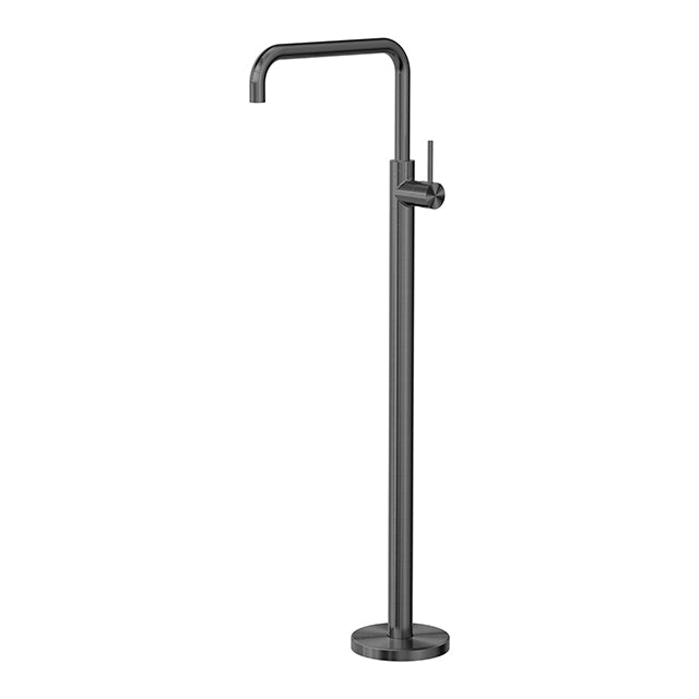 Nero Mecca Freestanding Bath Mixer Square Shape Gun Metal