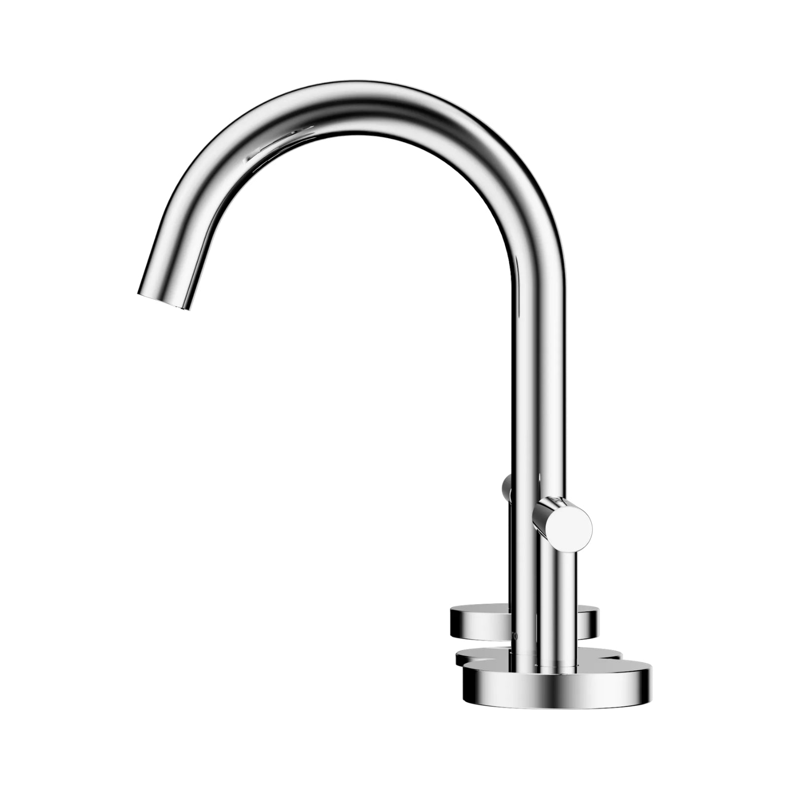 Side Nero Mecca Lever Basin Set Arc Spout Chrome 25D002CH - The Blue Space