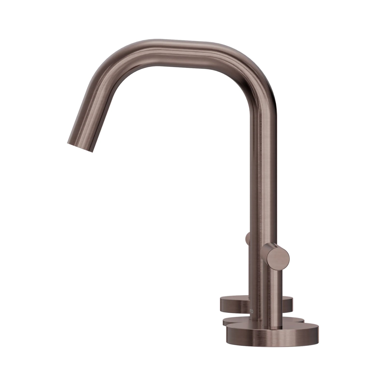 Side Nero Mecca Lever Basin Set Edge Spout Brushed Bronze 25D001BZ - The Blue Space