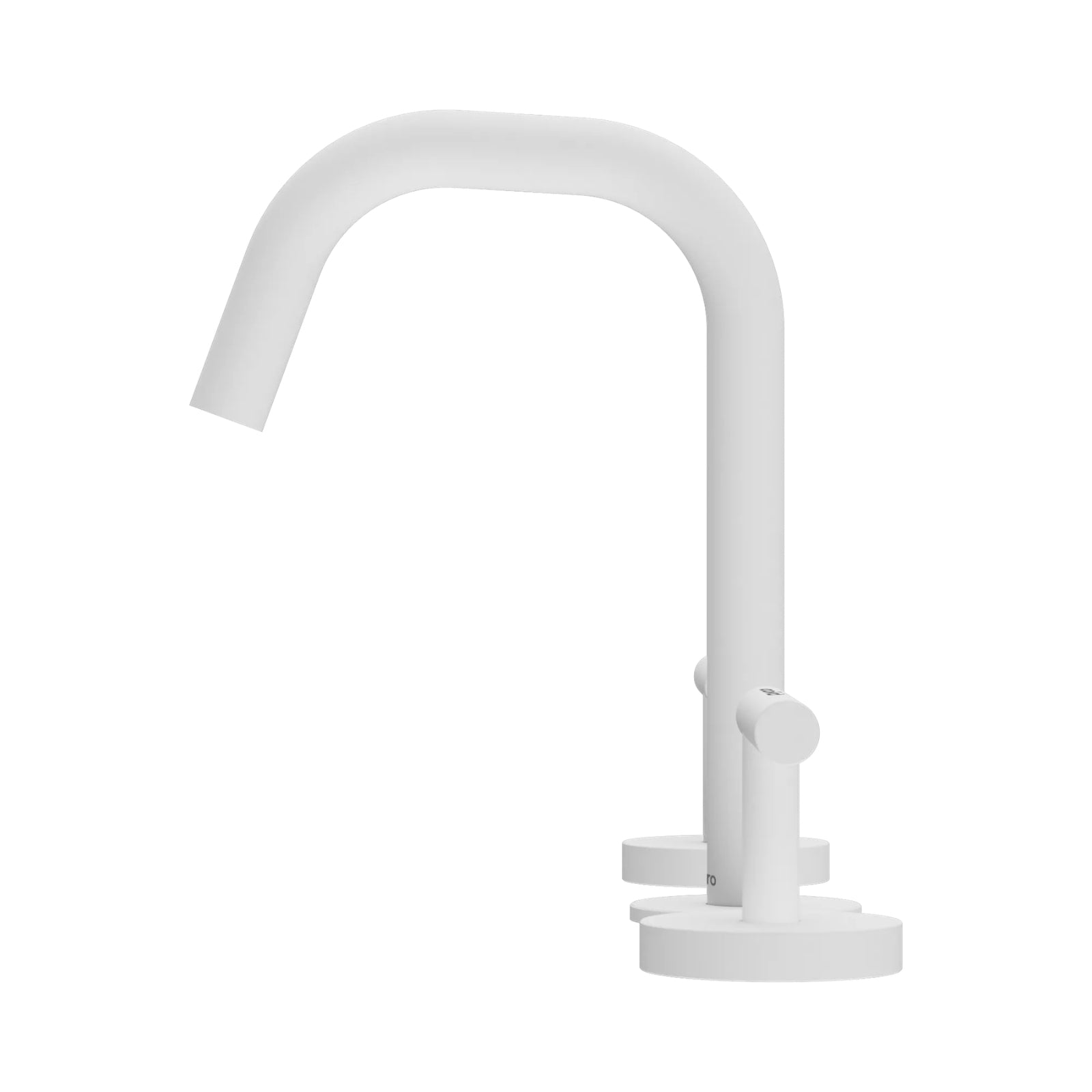 Side Nero Mecca Lever Basin Set Edge Spout Matte White 25D001MW - The Blue Space