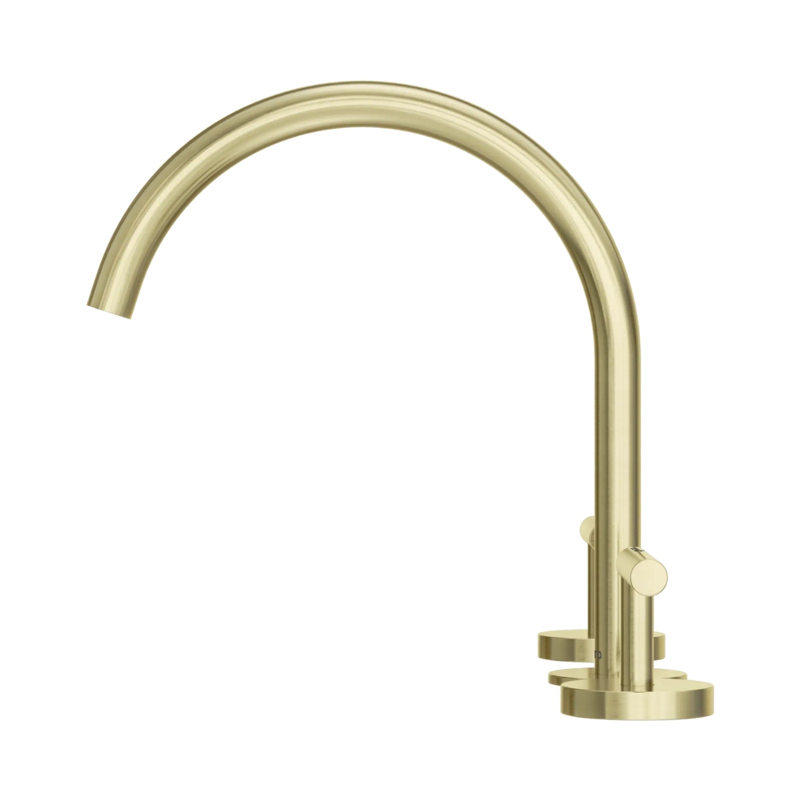 Side Nero Mecca Lever Bath/Kitchen Set Arc Spout Brushed Gold 25D004BG - The Blue Space