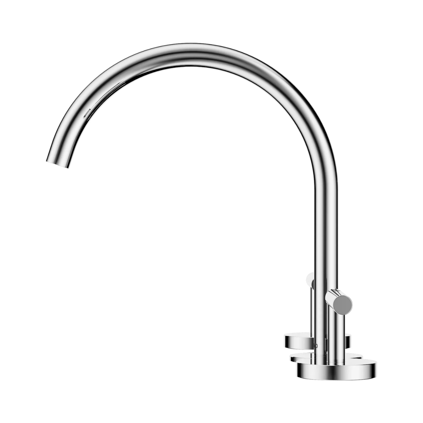 Side Nero Mecca Lever Bath/Kitchen Set Arc Spout Chrome 25D004CH - The Blue Space