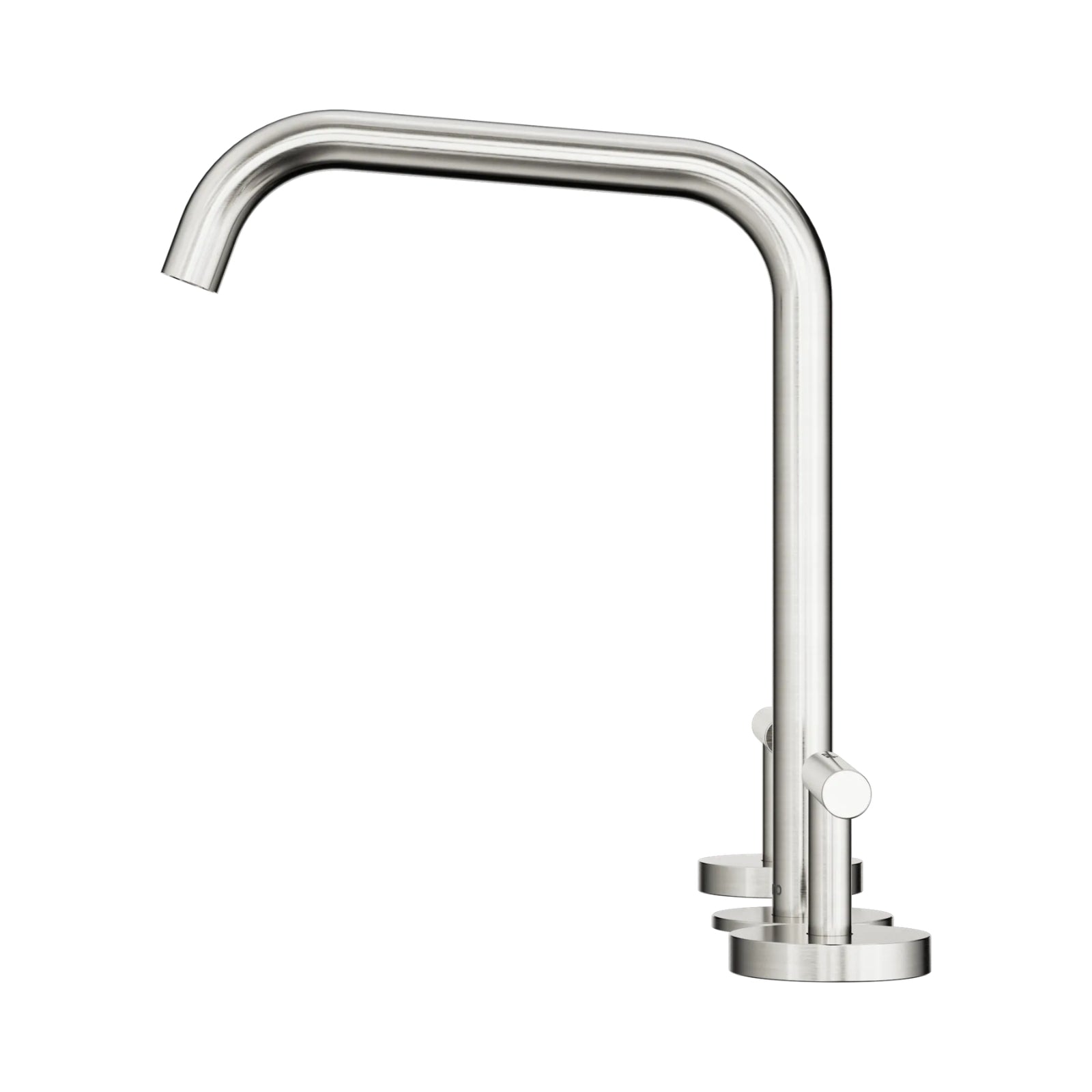 Side Nero Mecca Lever Bath/Kitchen Set Edge Spout Brushed Nickel 25D005BN - The Blue Space