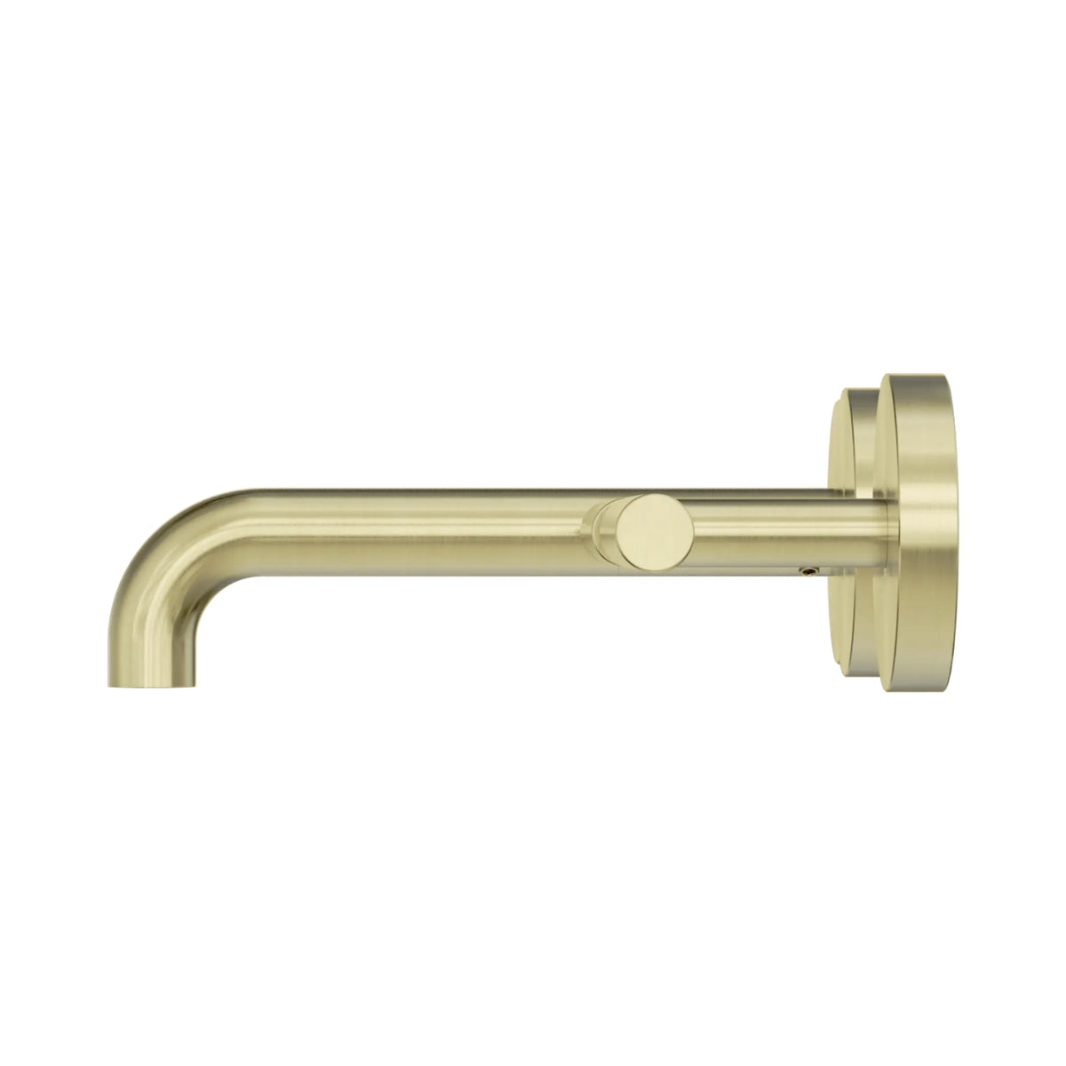 Side Nero Mecca Lever Wall Basin/Bath Set 160mm Offset Spout Brushed Gold 25D009BG - The Blue Space