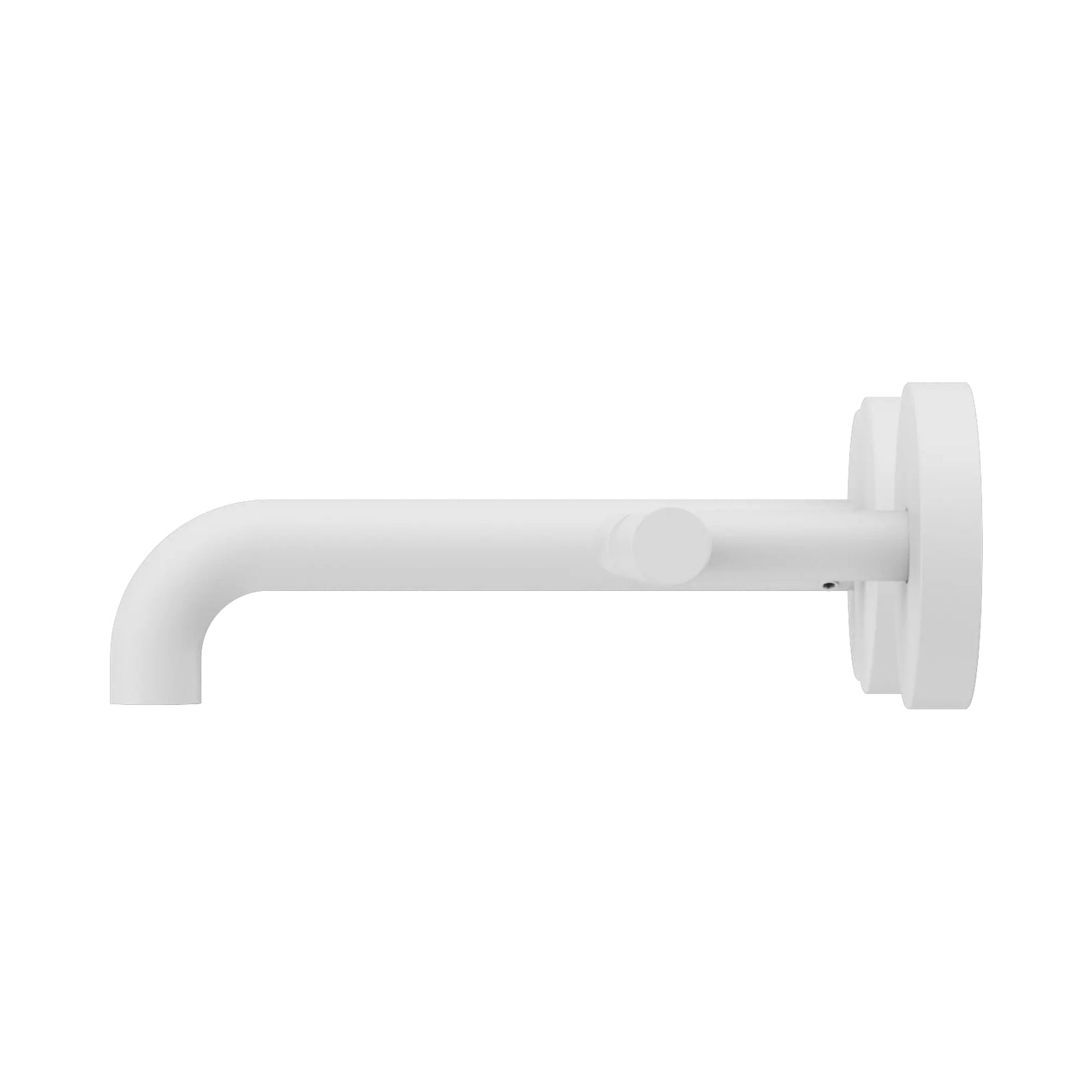 Side Nero Mecca Lever Wall Basin/Bath Set 160mm Offset Spout Matte White 25D009MW - The Blue Space
