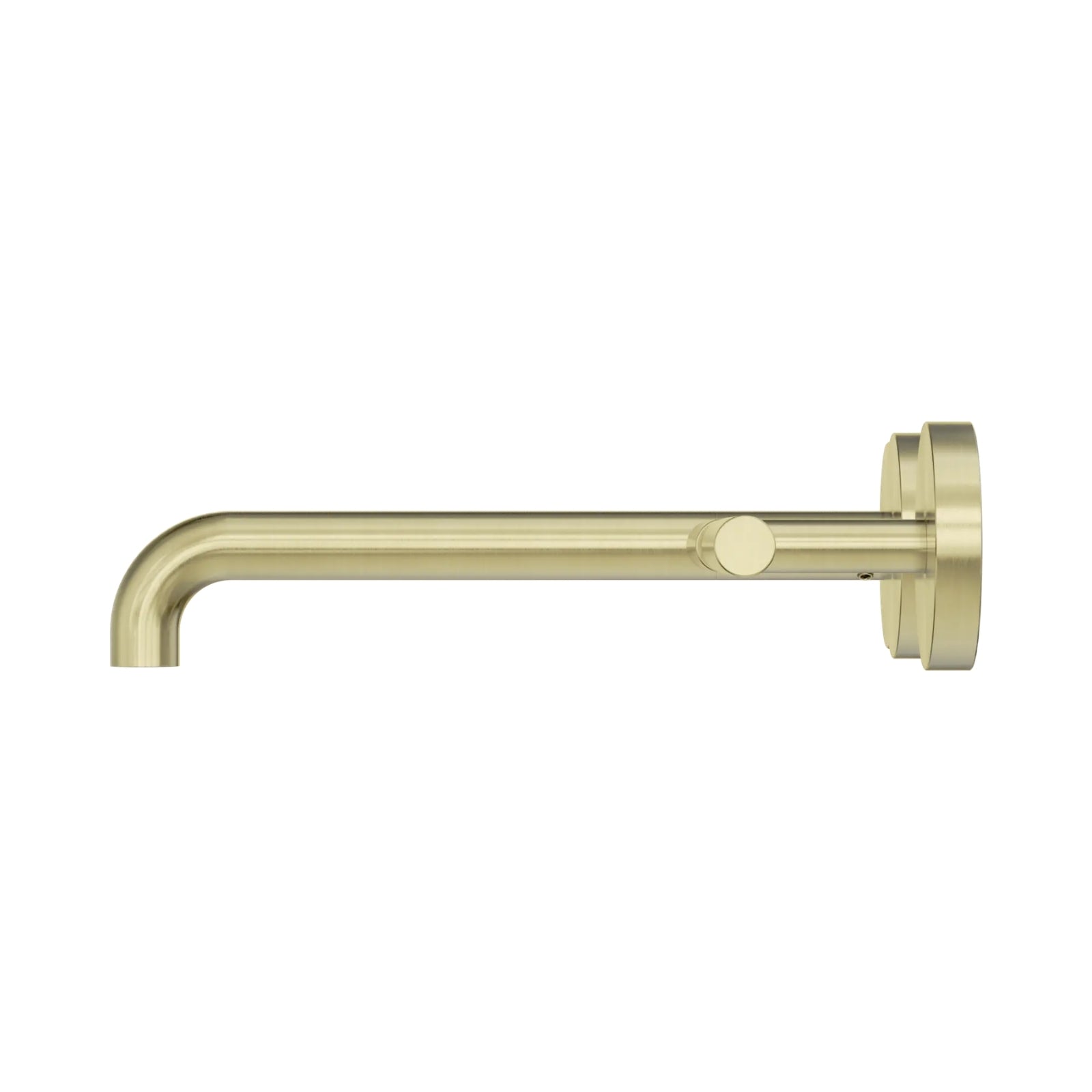 Side Nero Mecca Lever Wall Basin/Bath Set 220mm Offset Spout Brushed Gold 25D011BG - The Blue Space