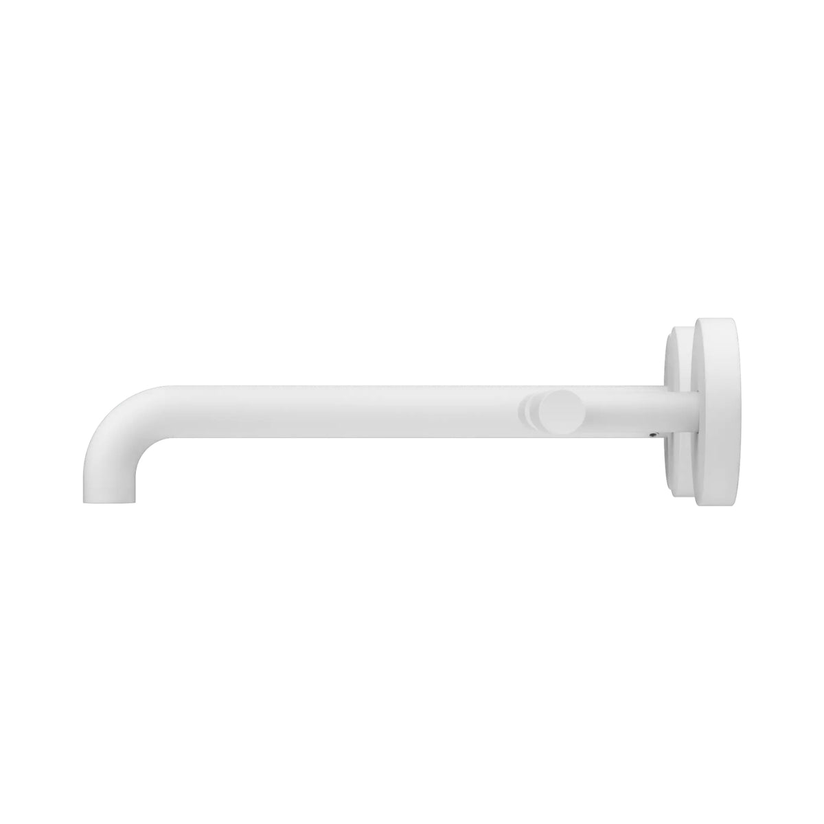 Side Nero Mecca Lever Wall Basin/Bath Set 220mm Offset Spout Matte White 25D011MW - The Blue Space