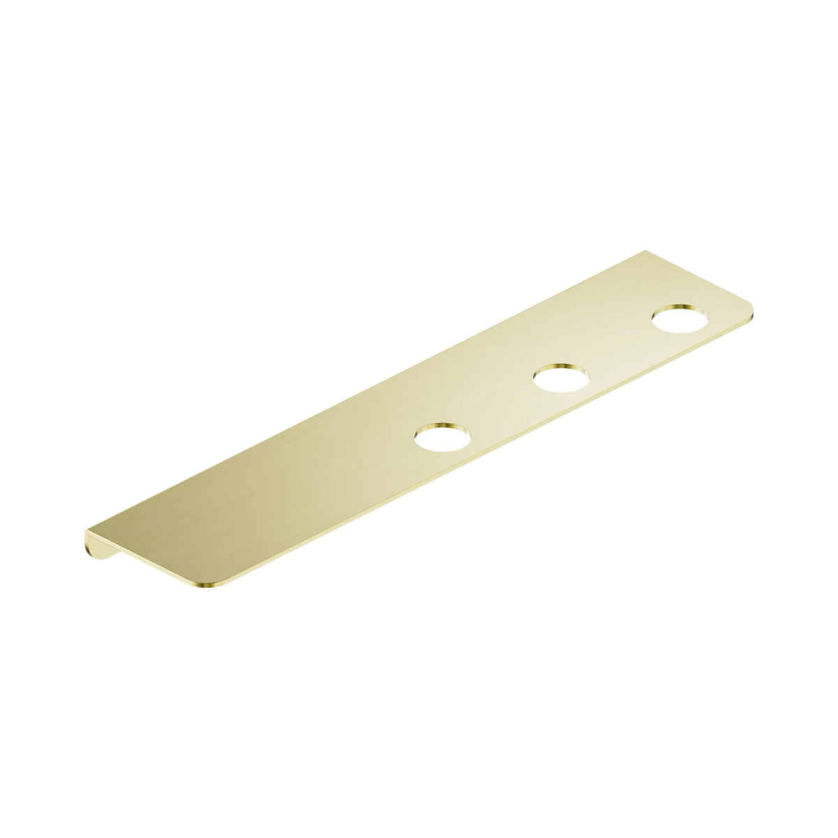 Nero Mecca Triple Soap Bottle Holder With Shelf Brushed Gold NR1985CBG - The Blue Space