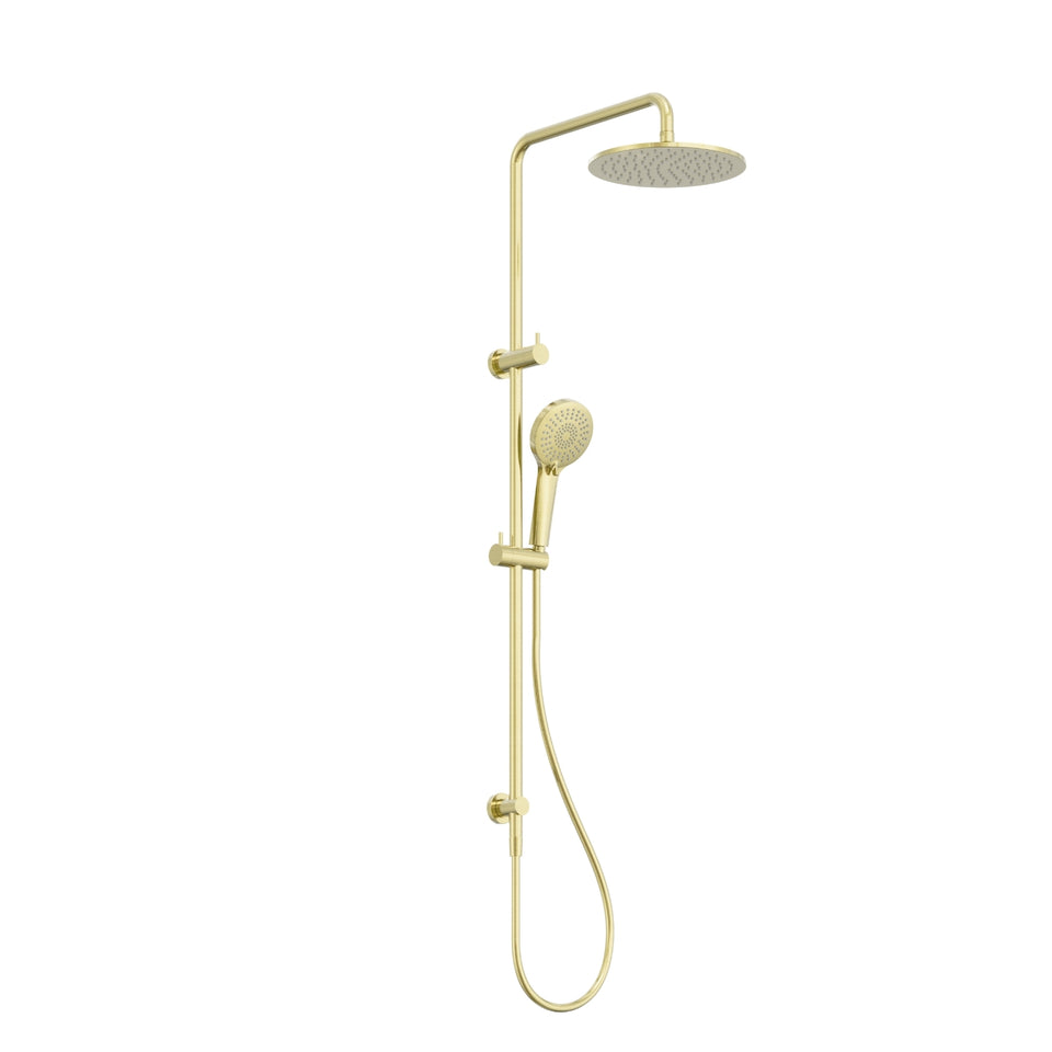 Nero Round Twin Shower With Air Shower I Brushed Gold