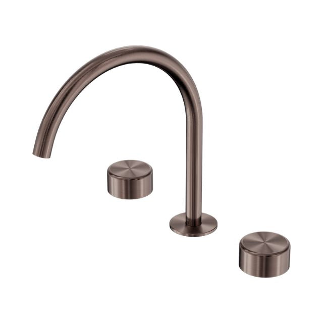 Nero Serenity Bath/Kitchen Set Arc Spout With Metal Handle Brushed Bronze