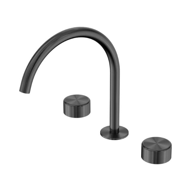 Nero Serenity Bath/Kitchen Set Arc Spout With Metal Handle Gun Metal