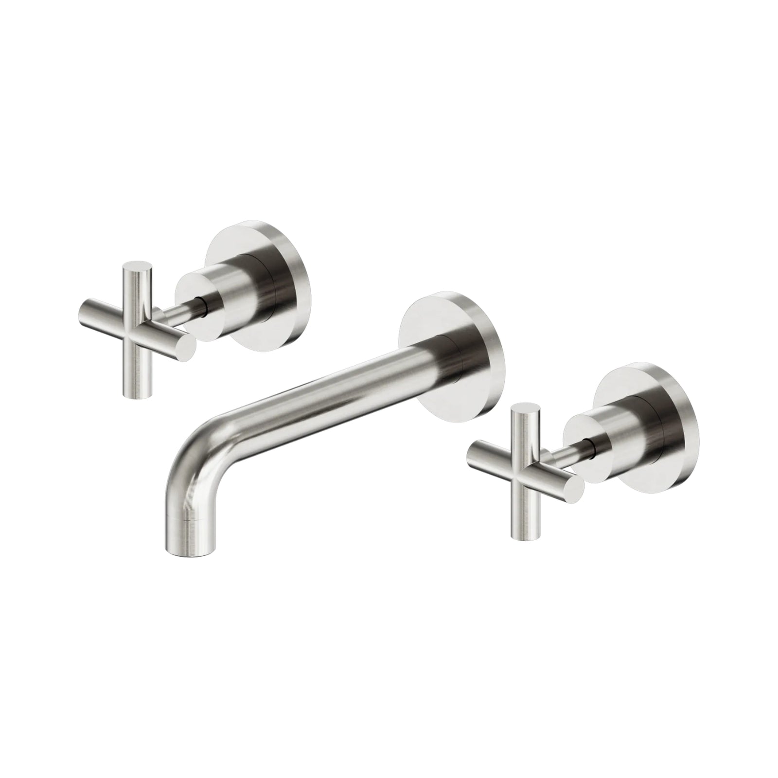 Nero X Plus Wall Basin Set 180mm Brushed Nickel NR201607BBN - The Blue Space