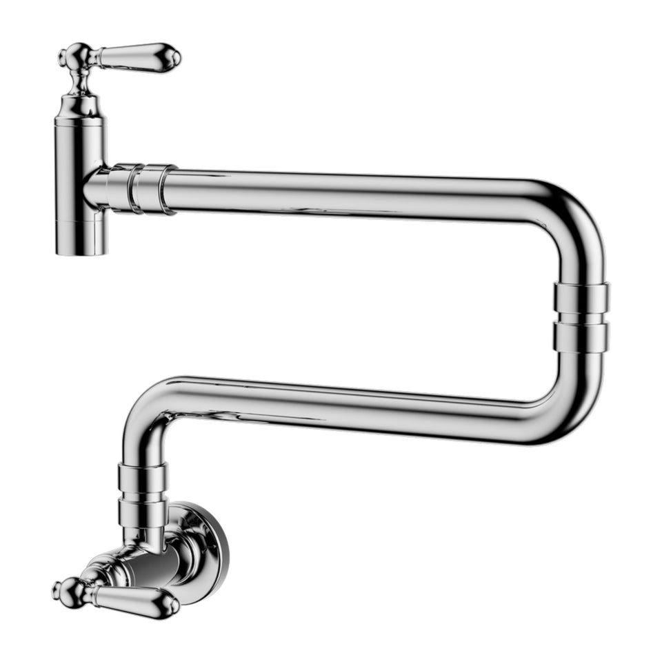 Nero York Wall Mounted Pot Filler Chrome