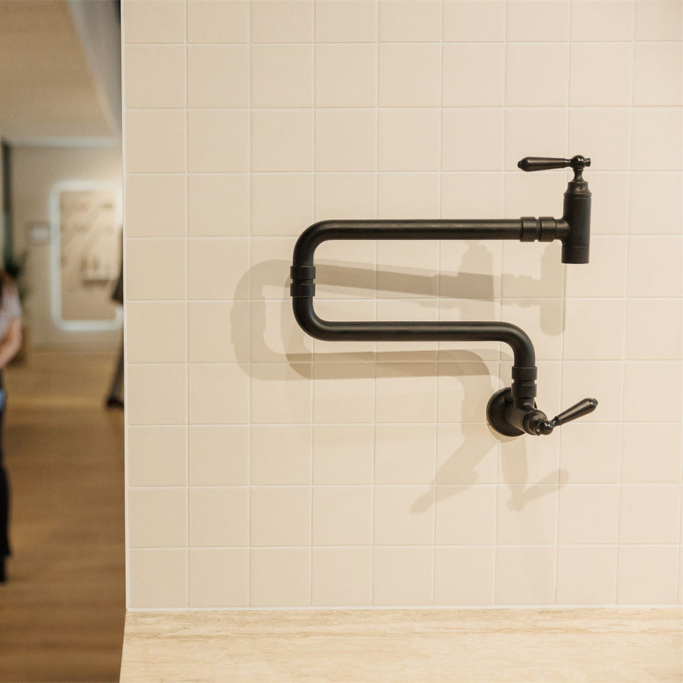 Nero York Wall Mounted Pot Filler Matte Black