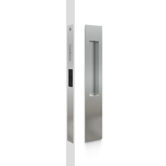 Nidus Mardeco rectangular flush pull Snib lock set Polished Chrome (inside snib, no cylinder)
