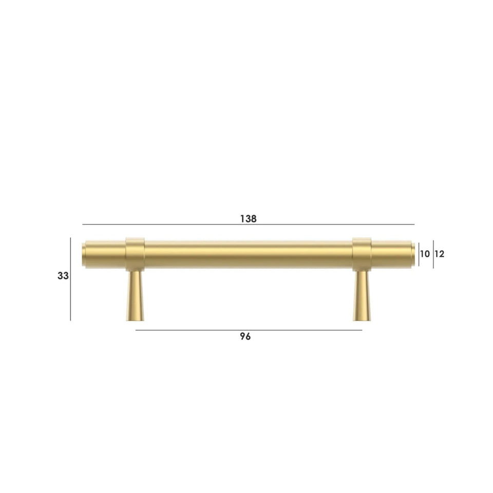 Otti Astor Pull Handle Brushed Brass