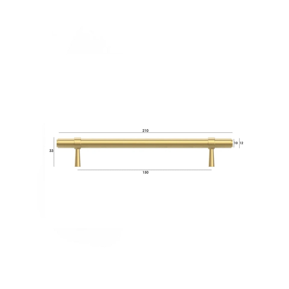 Otti Astor Pull Handle Brushed Brass